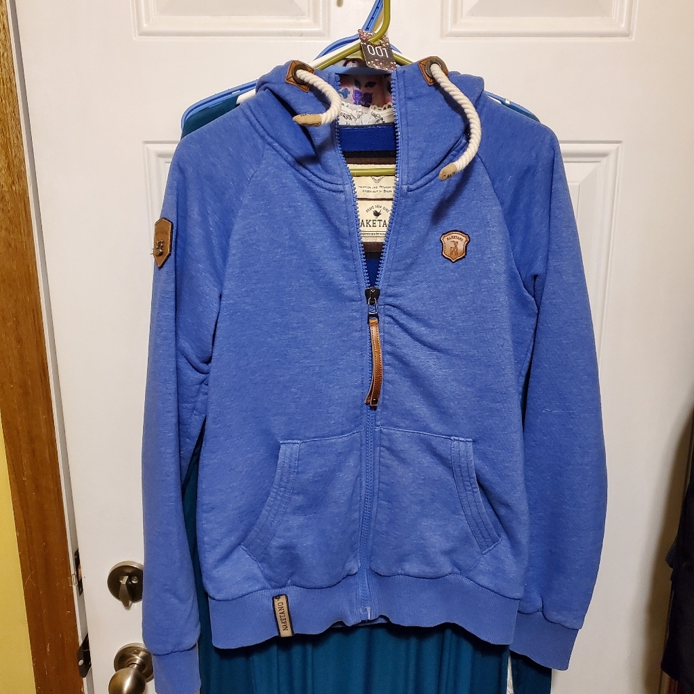 #1 -Naketano Poets choice full zip hoodie-EUC